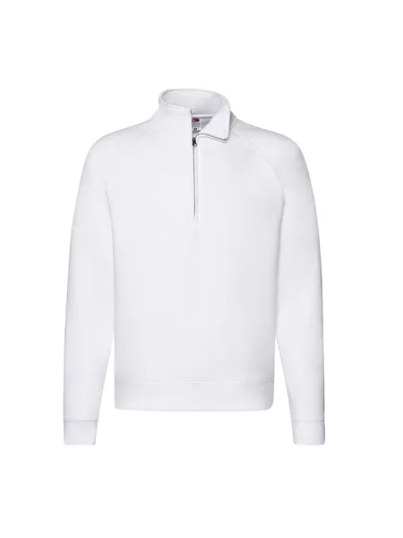 Bluza Premium Z Zamkiem Błyskawicznym biała