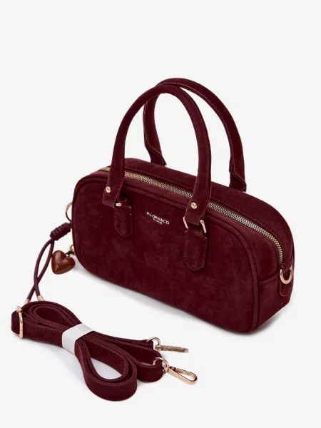 Geantă Flora & Co bordo
