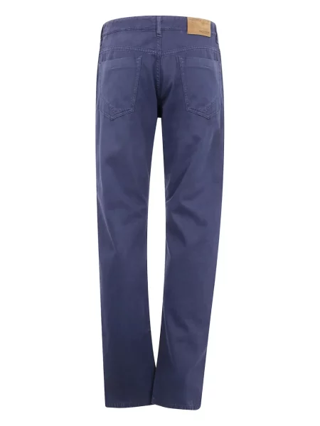 Pantaloni Incotex cu 5 buzunare albastru