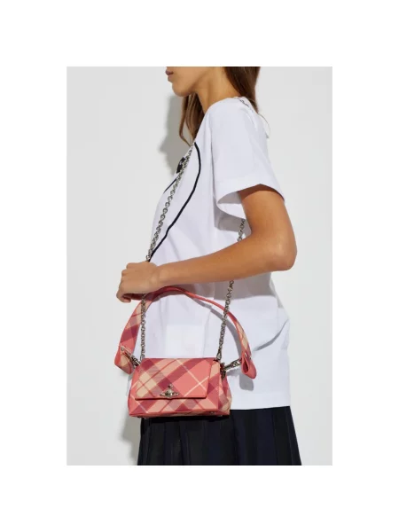 Torebka Vivienne Westwood skórzana różowa