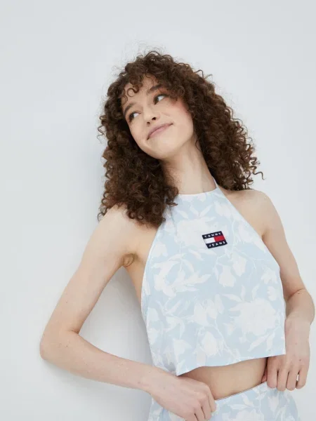 Farmer felső Tommy Jeans kék