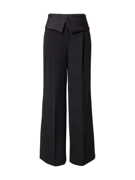 Karl Lagerfeld Hlače na rob črna