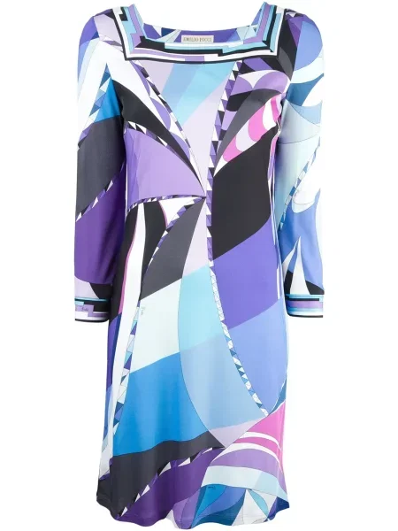 Rochie Pucci cu imagine albastru