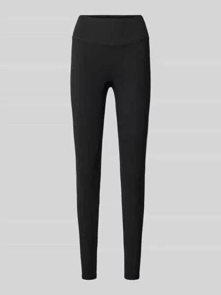 Legginsy Slim krój slim fit z nadruk z logo Fabletics czarne