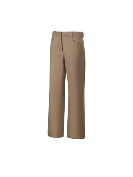 Spodnie Max Mara brązowe