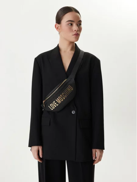 Torbica za okrog pasu﻿ LOVE MOSCHINO črna