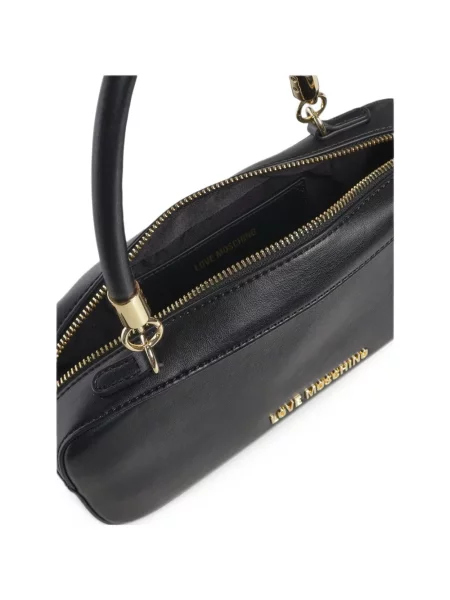 Τσάντα Love Moschino με αυτόγραφο μαύρο