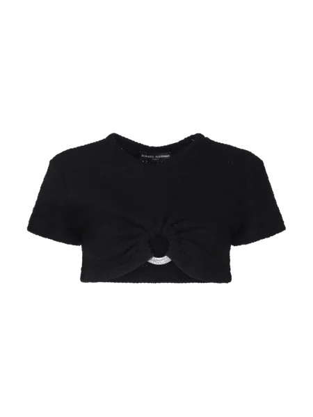 Koszulka Alberto Audenino z kamieniami czarna