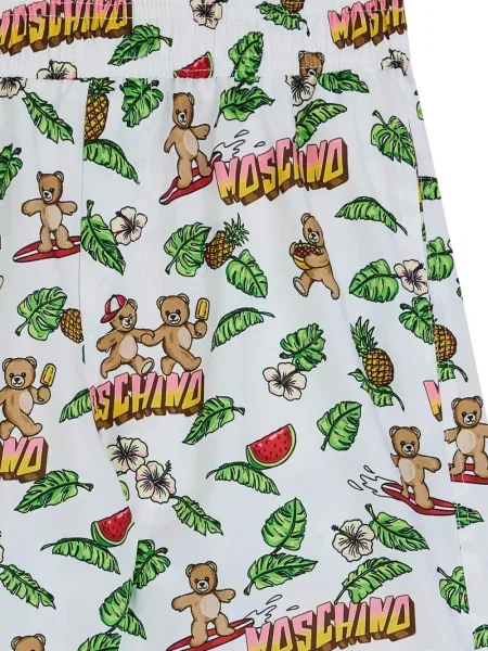 Kąpielówki dziecięce Moschino białe