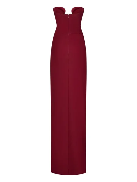 Rochie maxi Nensi Dojaka cu crăpătură de costum roșu