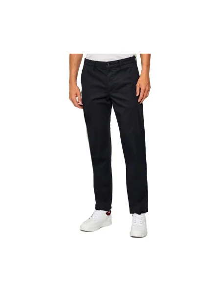 Pantaloni chino Tommy Hilfiger cu imagine albastru