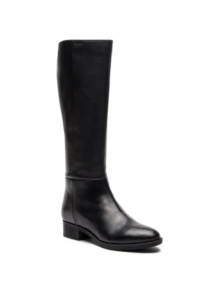 Cizme lungi riding Geox D Felicity D negru