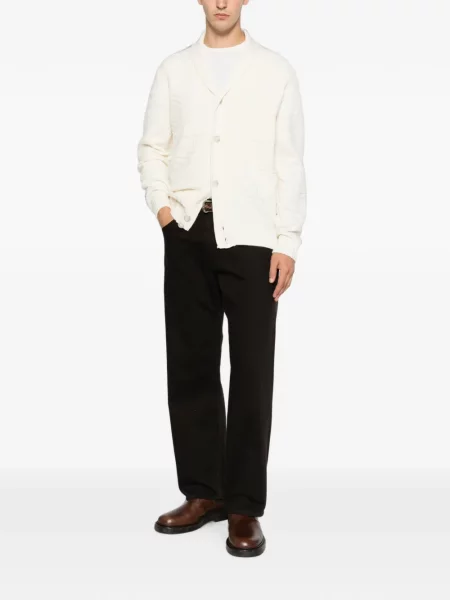 Gulerat cardigan Sergio Moretti Firenze tricotate alb