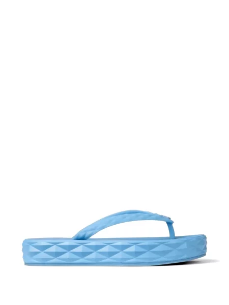 Șlapi Jimmy Choo cu platformă albastru
