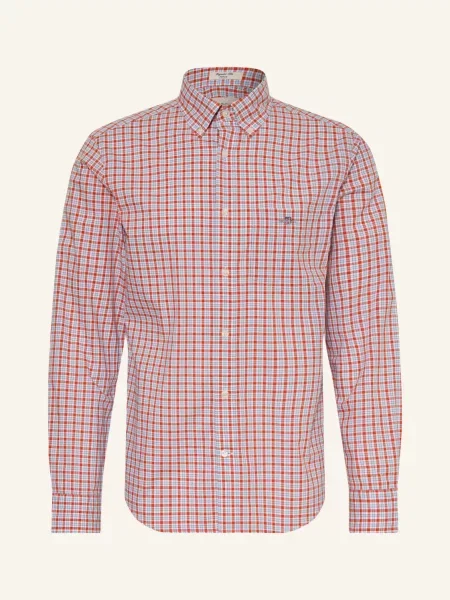 Gant Košile Slim Fit / červená / tmavě modrá bílá