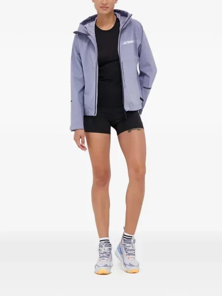 Komplet dresowy Adidas koronkowy sznurowany w paski różowy