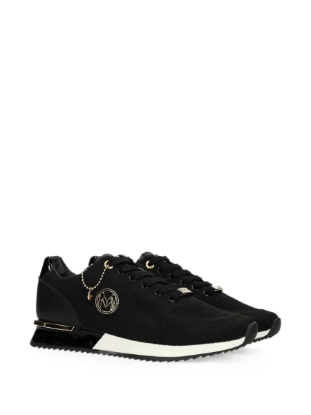 Sneakerși Mexx tricotate cu autograf negru