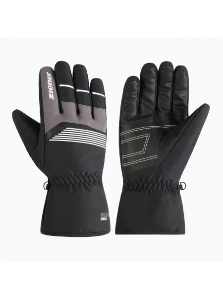 Лижні рукавички ZIENER Gevin Z black/white білі
