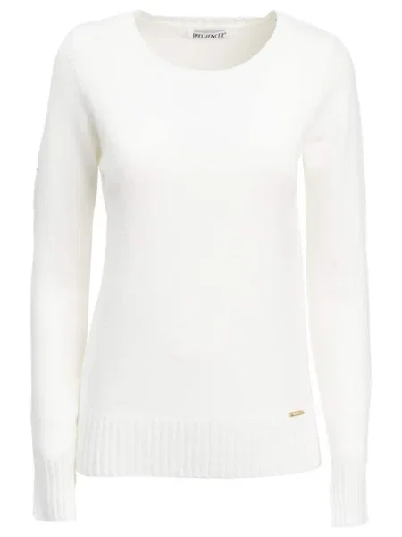 Influencer Pulover alb