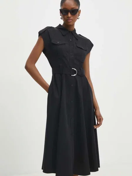 Answear Lab rochie mini evazati negru