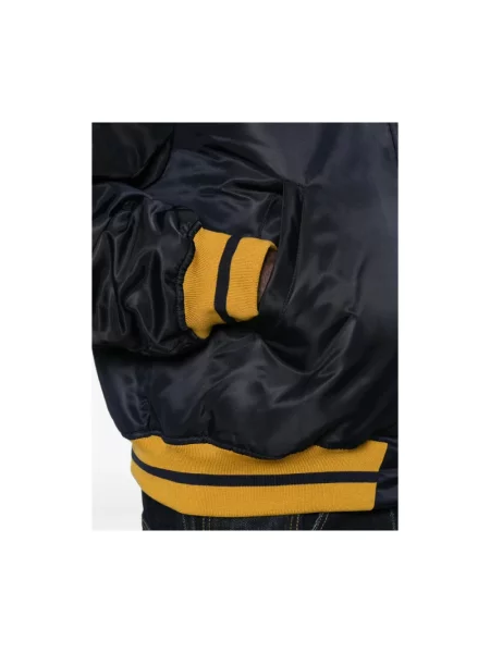 Kurtka Rhude z logo niebieska