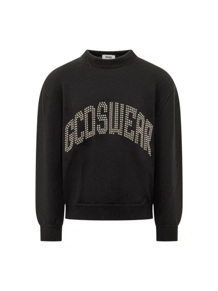 Dzianinowy sweter Gcds czarny