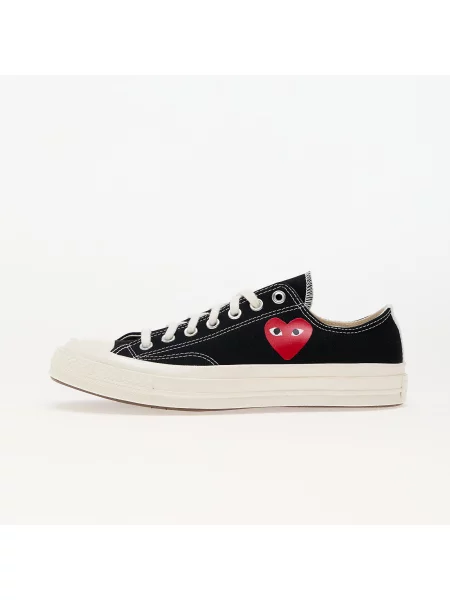 Sneakers Converse x Comme des Garçons PLAY Chuck 70 OX Black/ Egret/ Red EUR negru