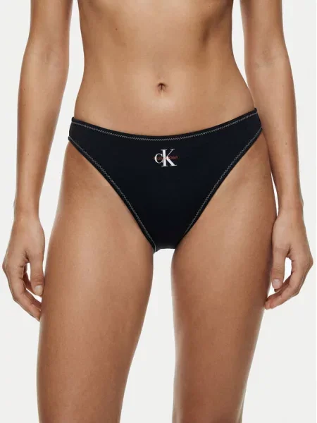 Calvin Klein Swimwear Bikinio kelnaitės raudona balta juoda