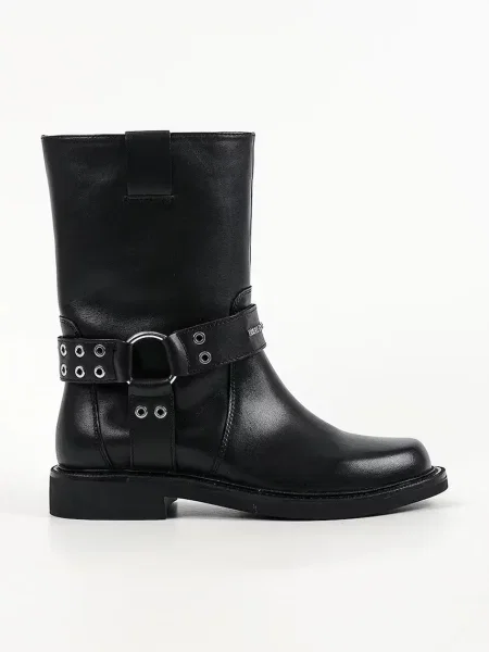 Karl Lagerfeld botine pentru femei din piele Sadie negru