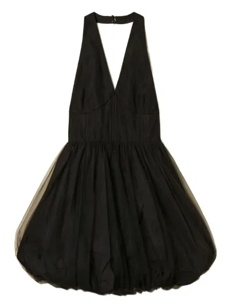 Rochie mini Twinset din tul de costum negru
