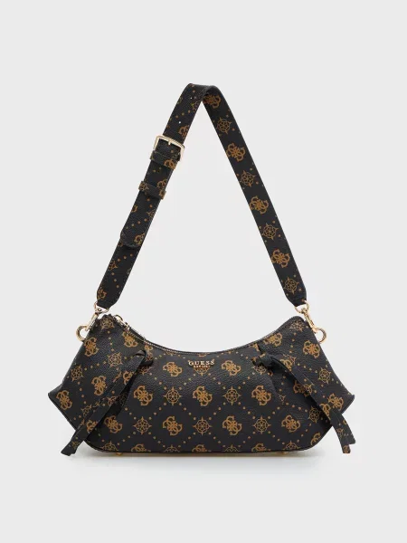 Сумка Guess с принтом черная