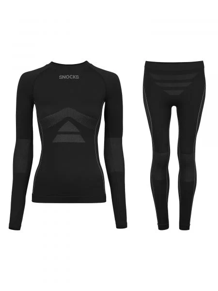 SNOCKS Športne spodnjice siva črna