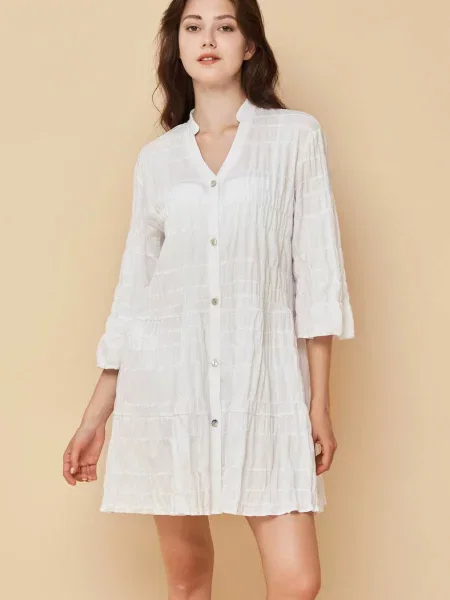 Пляжная туника біла