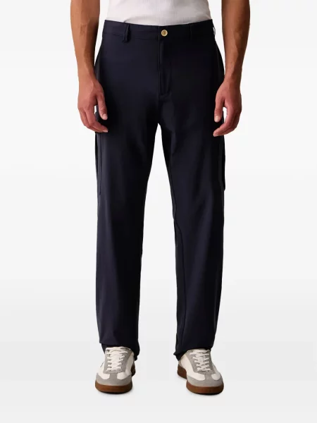 Pantaloni cargo Aeronautica Militare cu broderie albastru