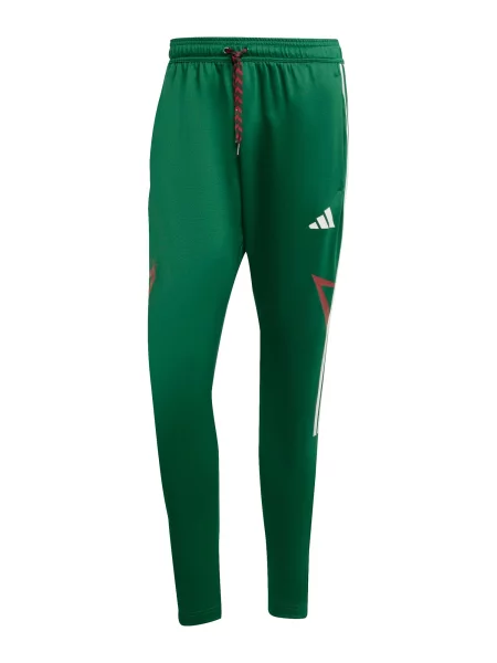 ADIDAS SPORTSWEAR Sportovní kalhoty Tiro tmavě zelená / červená bílá