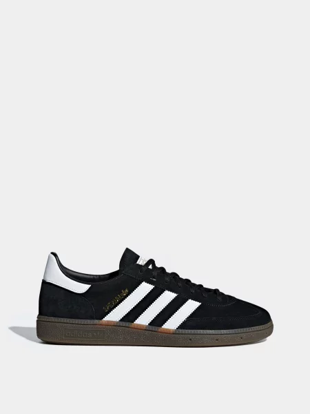 Кожаные кеды Adidas черные