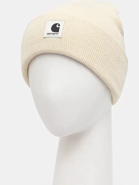 Czapka beanie z naszywką z logo model ‘Ashley’ Carhartt Work In Progress beżowa