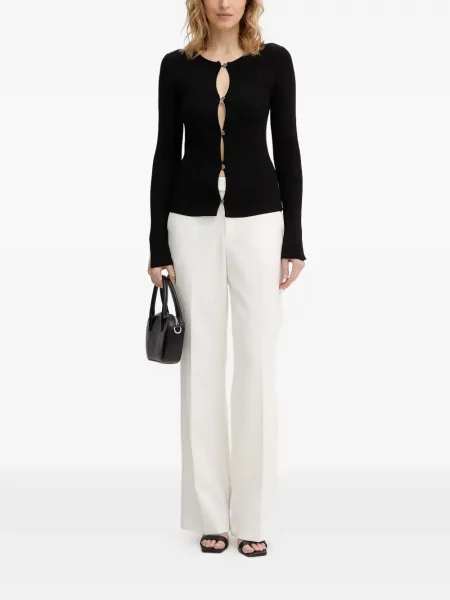 Lung cardigan Guess tricotate negru
