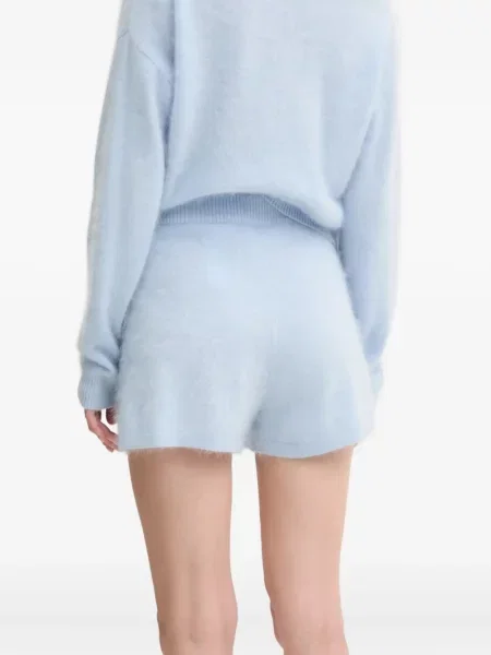 Pantaloni scurți From Future din cașmir albastru