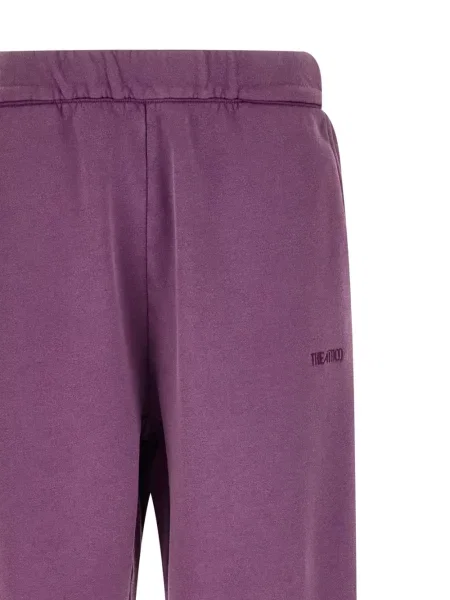 Pantaloni The Attico alergare cu autograf violet