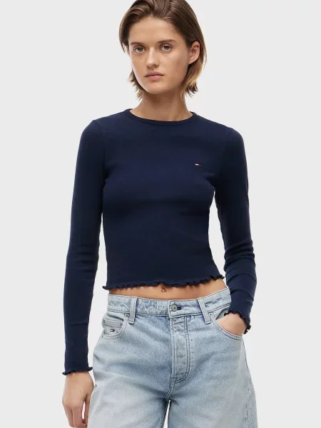 Лонгслів Tommy Jeans синій