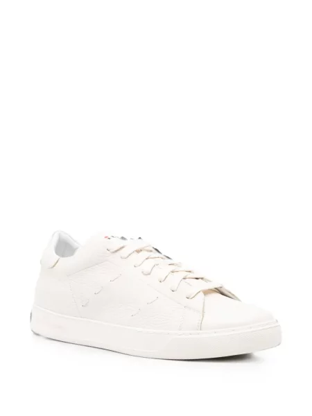 Sneakerși Kiton din piele alb