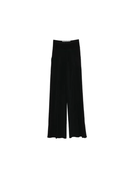 Jedwabne spodnie Rick Owens czarne