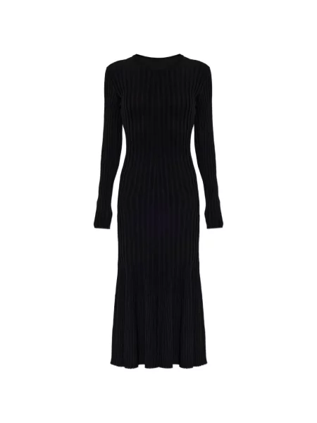 Rochie midi Ami Paris tricotate negru
