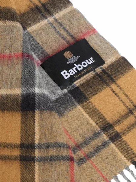 Καρό κασκόλ Barbour με κρόσσια