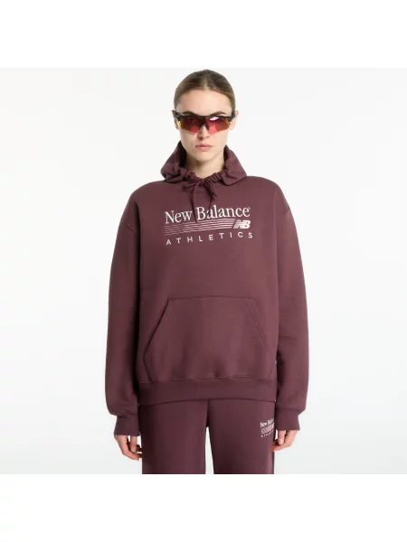 Hanorac cu glugă New Balance din piele