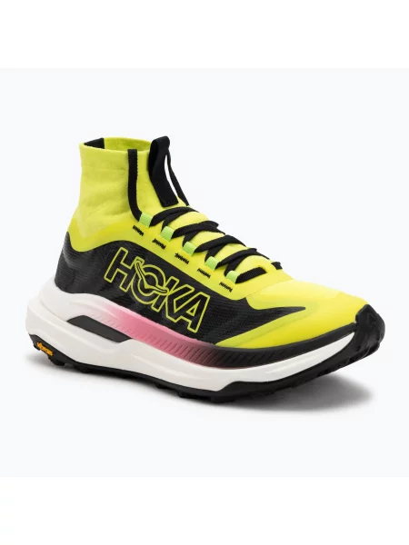 Încălțăminte de alergare pentru femei HOKA Tecton X 3 neon hoka citrus/black negru