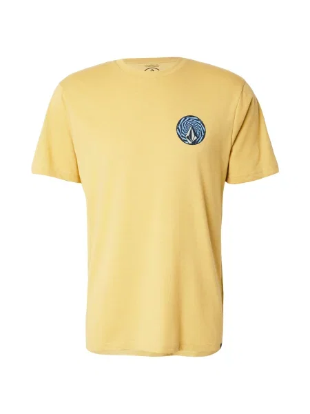 Volcom Tričko RINGSTONE světlemodrá / citronově žlutá / černá / přírodní bílá