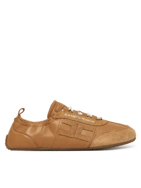 Sneakersy Elisabetta Franchi brązowe