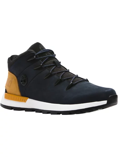 TIMBERLAND Šnurovacie čižmy Sprint Trekker tmavomodrá / horčicová čierna